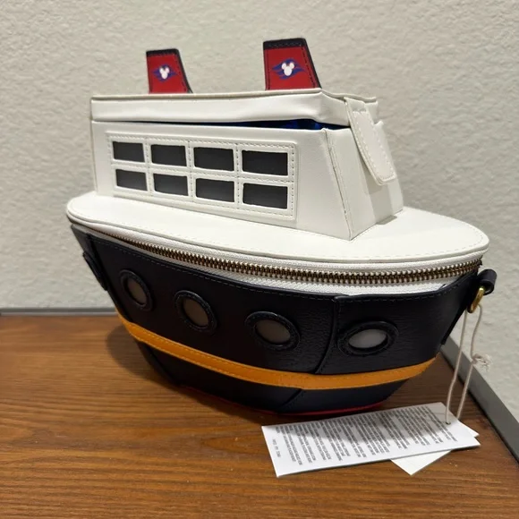 NWT Disney Cruise Line Cruise Ship Loungefly Crossbody Rare! - Picture 1 of 7
